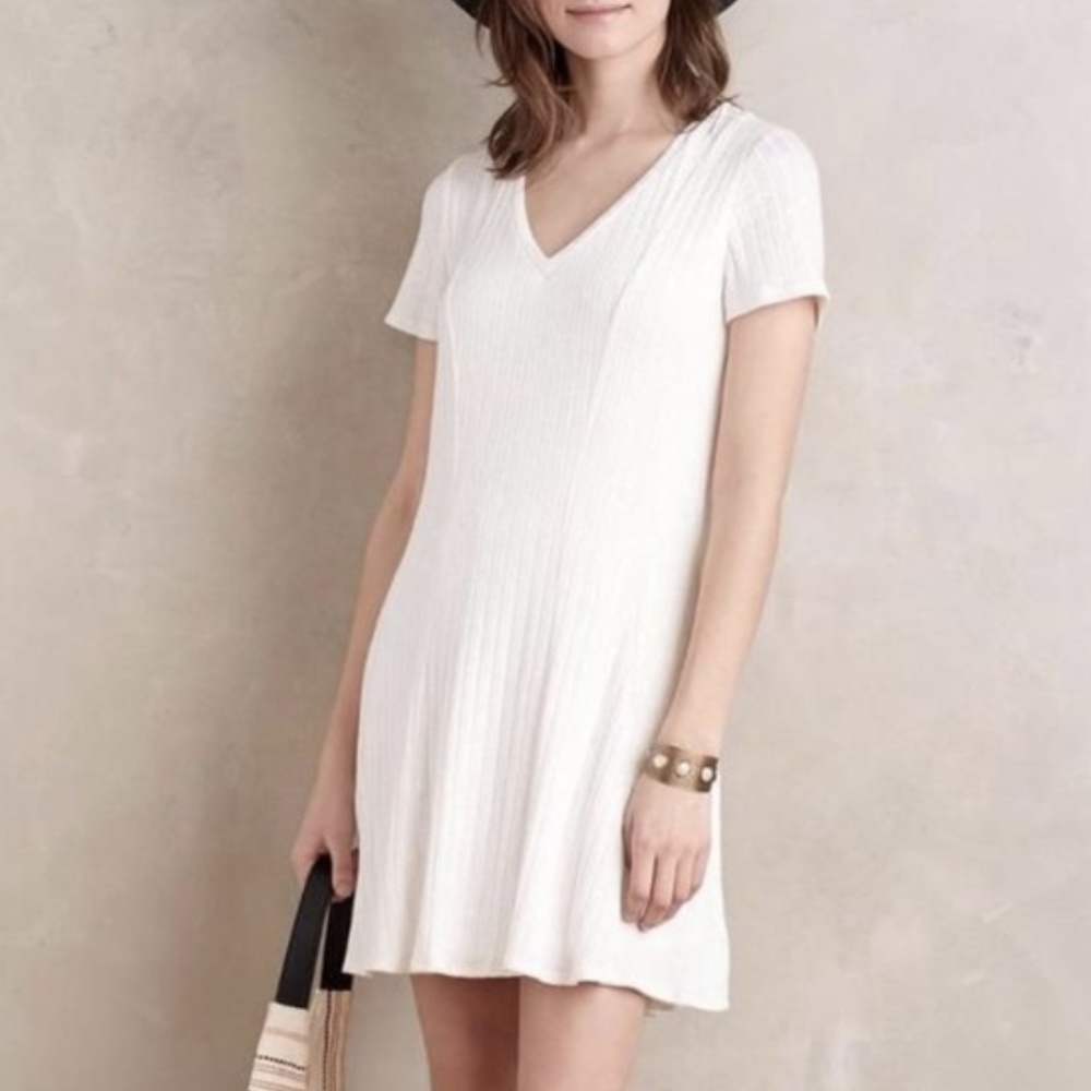 Anthropologie Dolan Ribbed Flare Dress